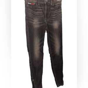 Tommy Hilfiger Women’s High-Rise Washed Black Jeans